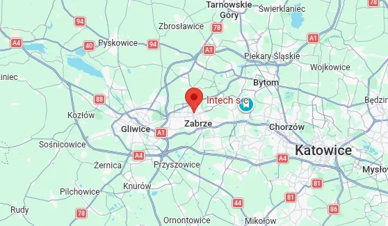Mapa serwisu urzadzen biurowych na slasku